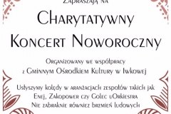 Zapraszamy serdecznie na Charytatywny Koncert Noworoczny!